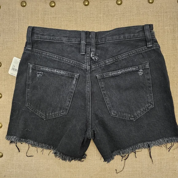 NWT REVOLVE People Makai Cutoff Short in Washed Black Size 25 - Picture 7 of 9